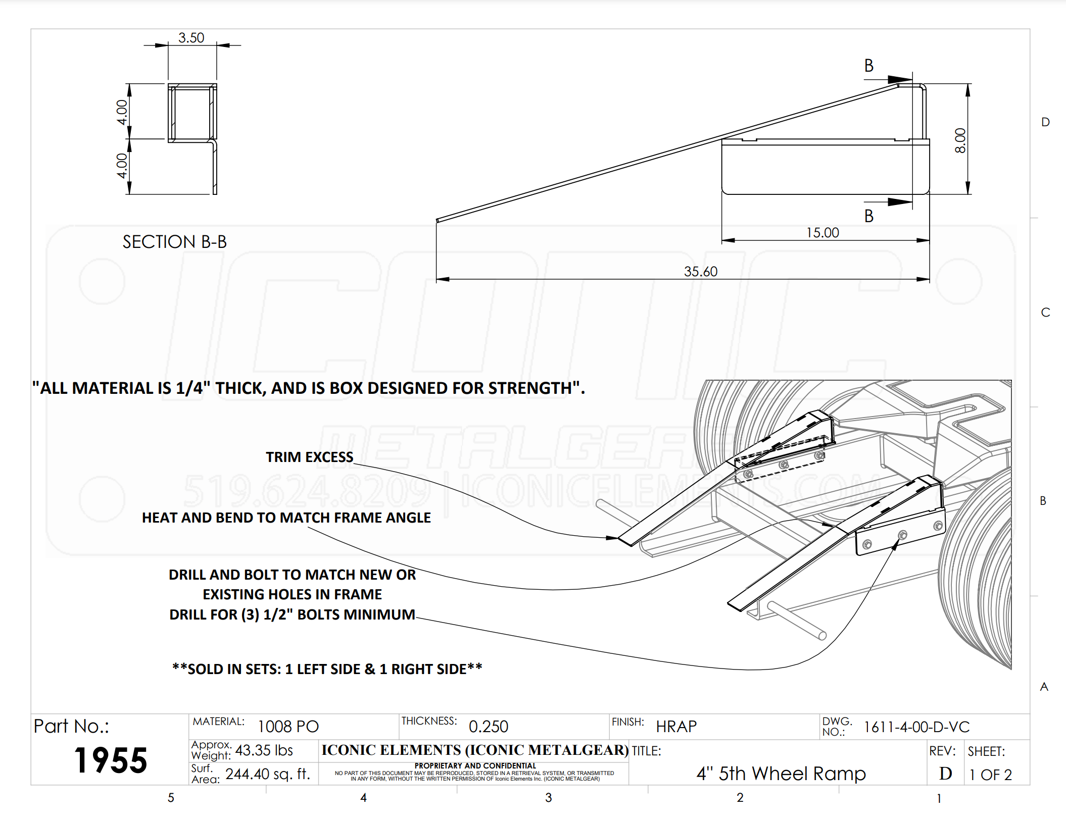 Fifth Wheel Frame Ramps