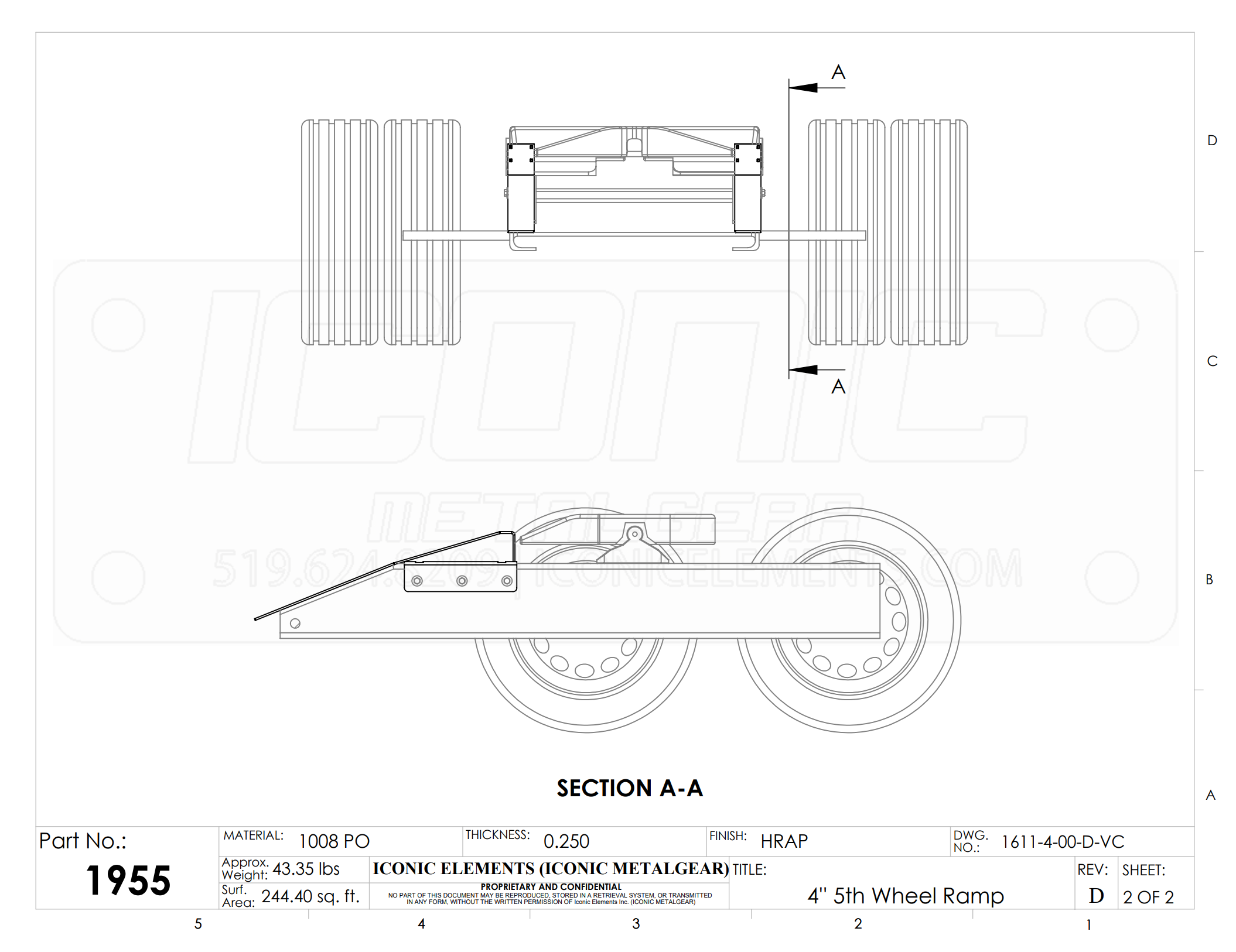 Fifth Wheel Frame Ramps